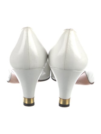 St. John Leather Bow Accents Pumps