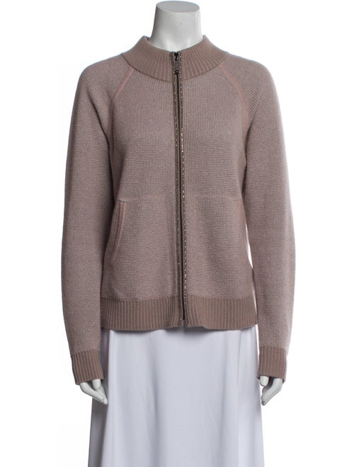 St. John Cashmere Mock Neck Sweater