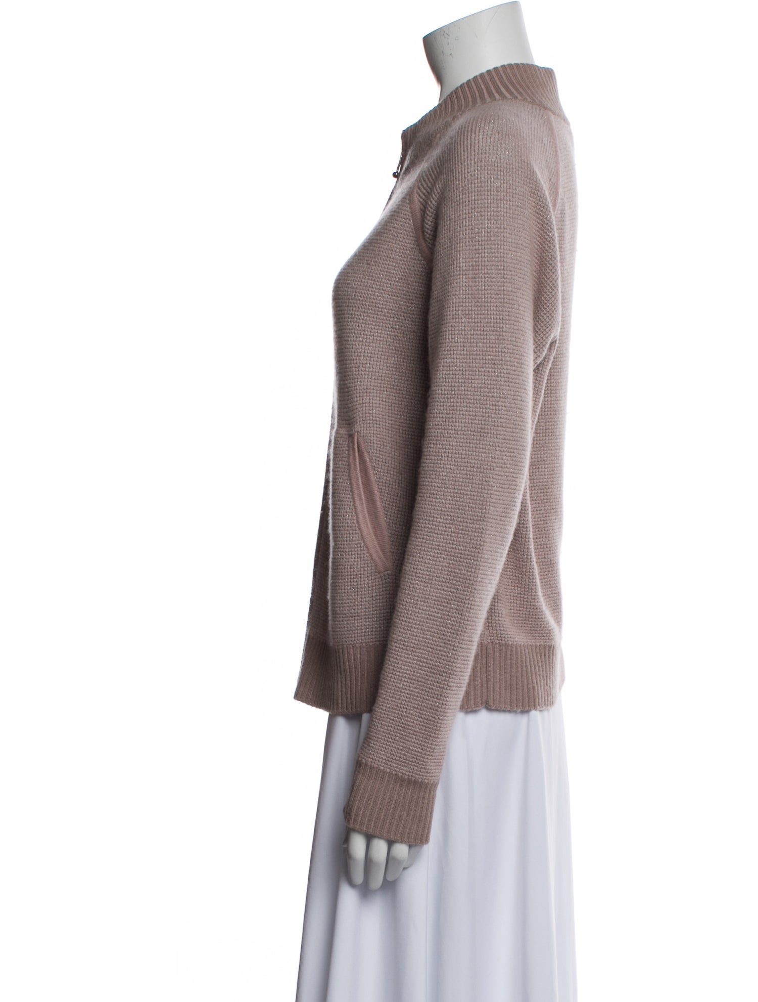 St. John Cashmere Mock Neck Sweater