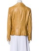 St. John Lamb Leather Blazer
