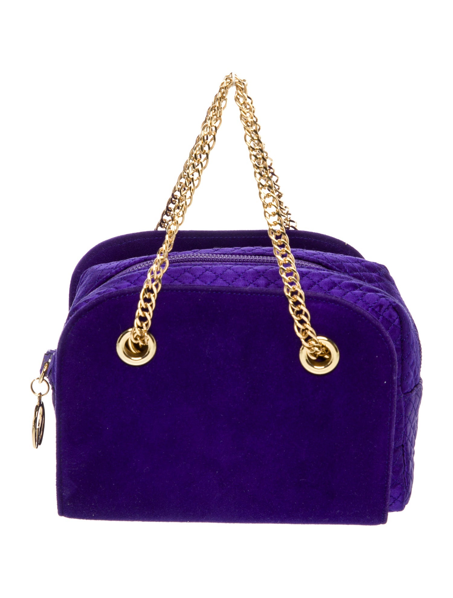 St. John Velvet Top Handle Bag