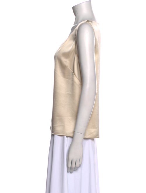 St. John Scoop Neck Sleeveless Top