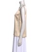 St. John Scoop Neck Sleeveless Top