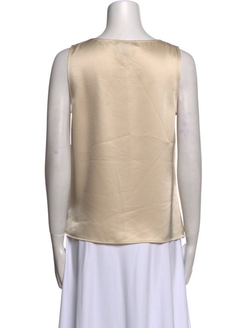 St. John Scoop Neck Sleeveless Top