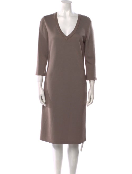 St. John Wool Midi Length Dress