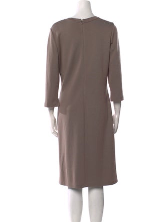 St. John Wool Midi Length Dress
