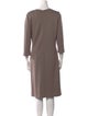 St. John Wool Midi Length Dress