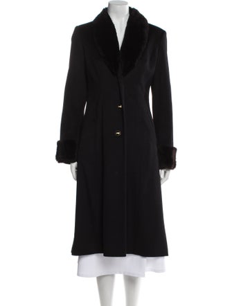 St. John Wool Fur Coat