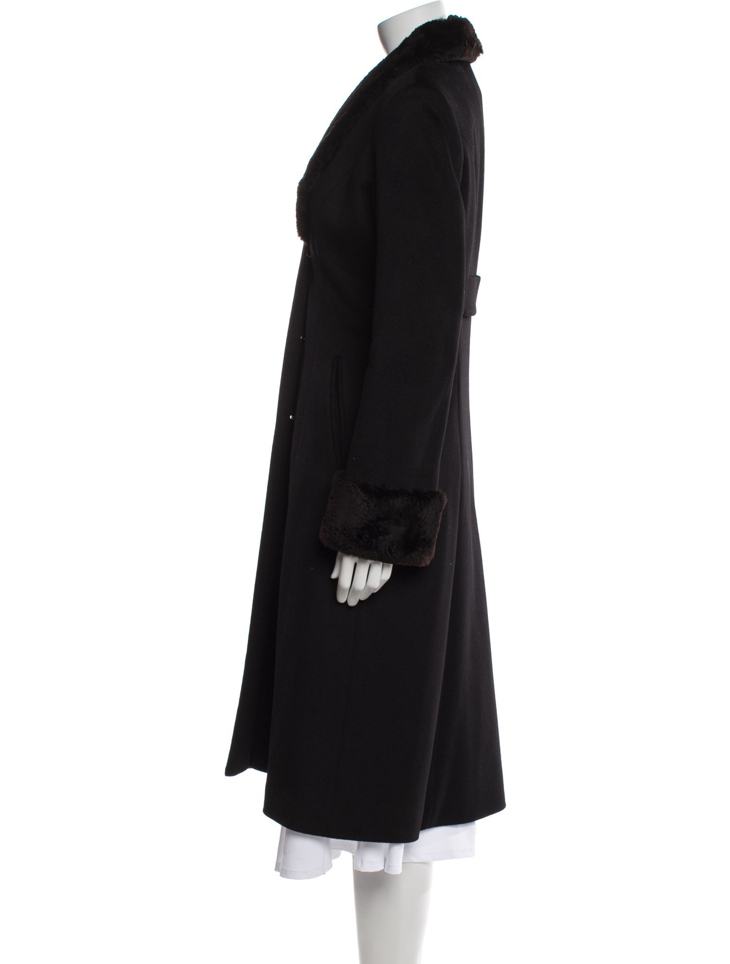 St. John Wool Fur Coat