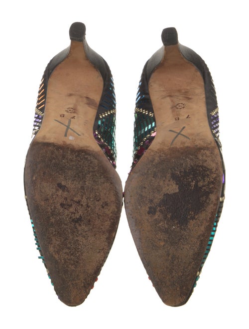 St. John Sequins Printed Slingback Pumps