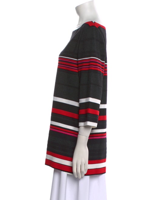 St. John Striped Bateau Neckline Tunic