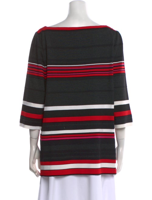 St. John Striped Bateau Neckline Tunic