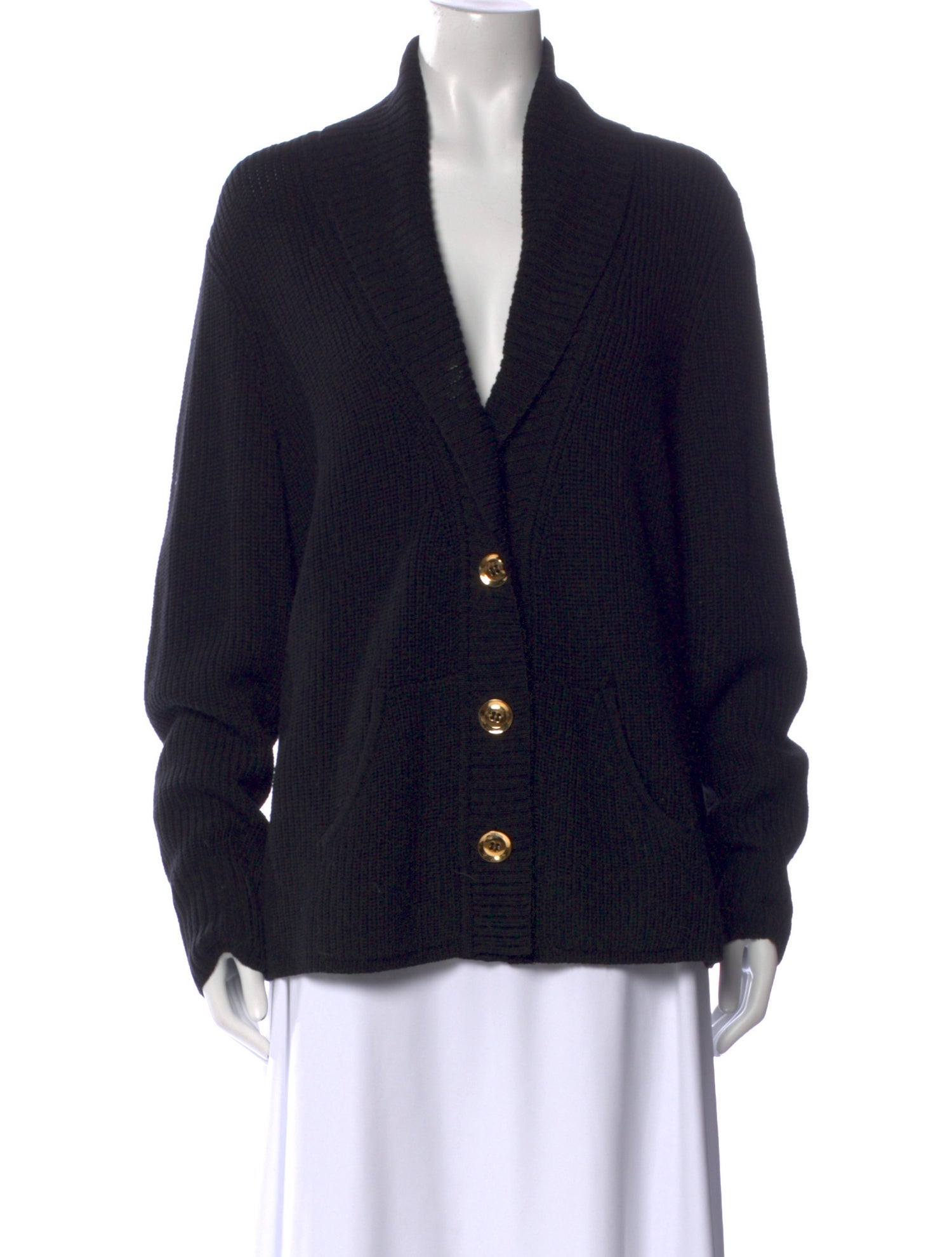 St. John Wool V-Neck Sweater