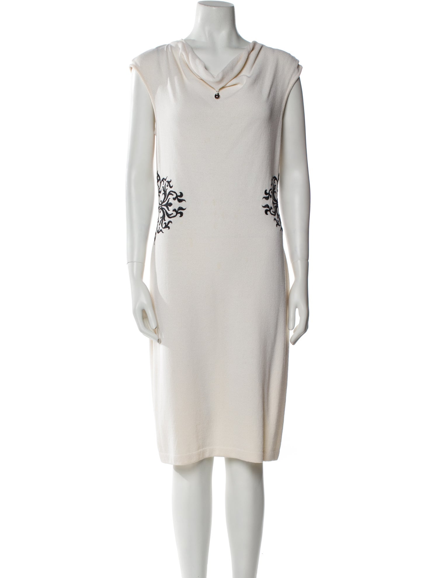 St. John Wool Midi Length Dress