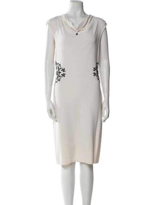 St. John Wool Midi Length Dress