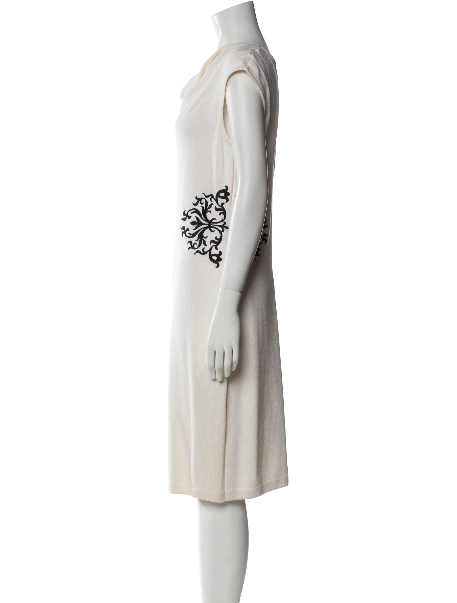 St. John Wool Midi Length Dress