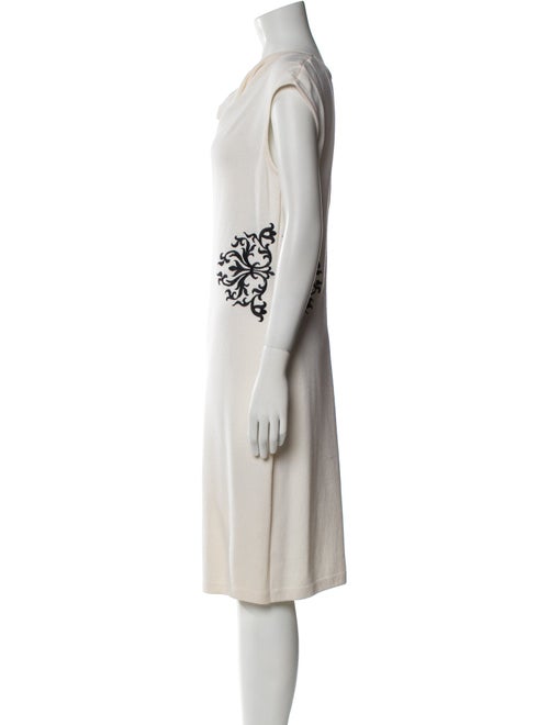 St. John Wool Midi Length Dress