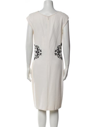 St. John Wool Midi Length Dress