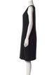 St. John Scoop Neck Knee-Length Dress