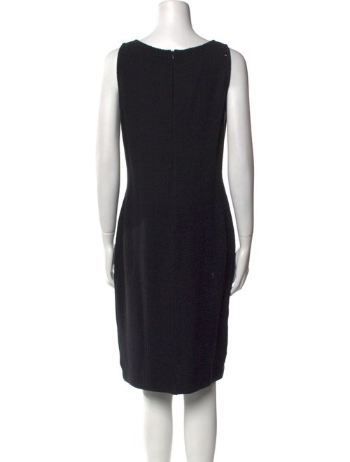 St. John Scoop Neck Knee-Length Dress
