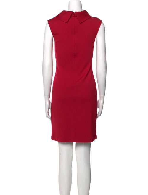 St. John Cowl Neck Mini Dress