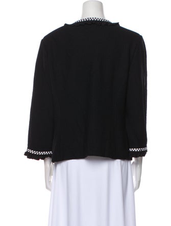 St. John Wool Printed Evening Jacket