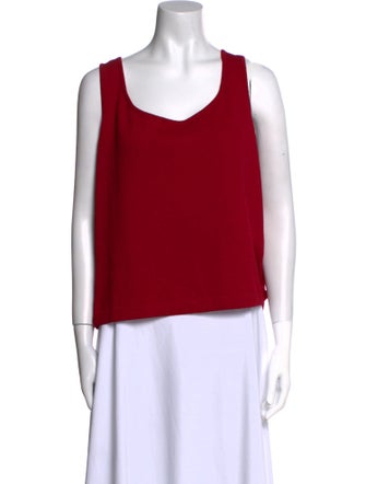 St. John Wool Scoop Neck Top