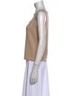 St. John Scoop Neck Sleeveless Top