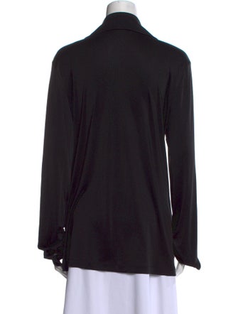 St. John Silk V-Neck Blouse