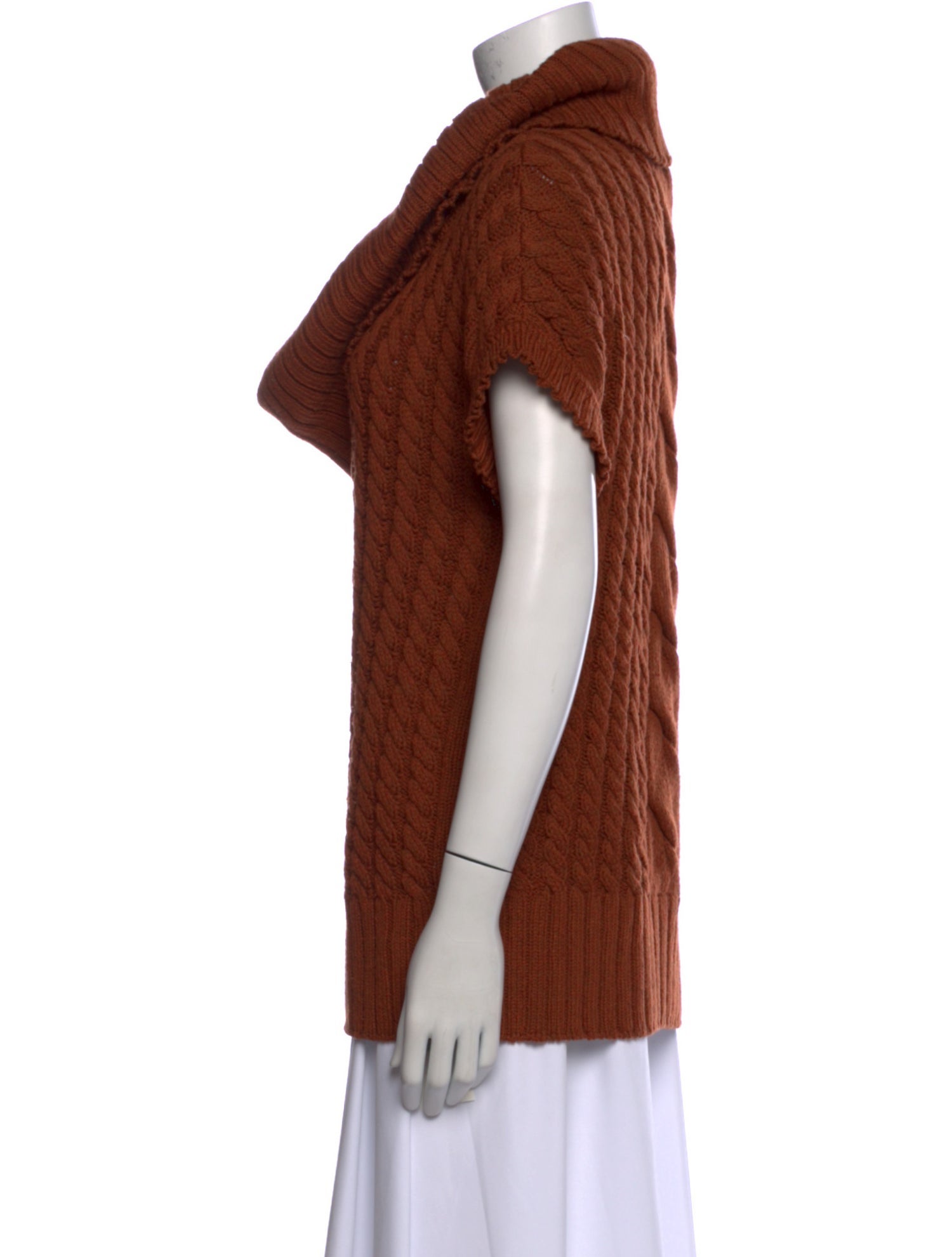 St. John Wool Cowl Neck Sweater