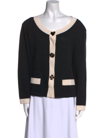 St. John Wool Scoop Neck Sweater