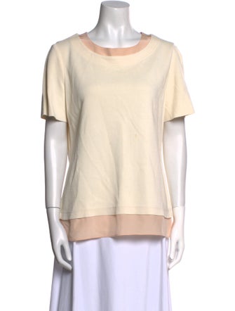 St. John Scoop Neck Short Sleeve T-Shirt