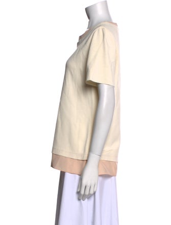 St. John Scoop Neck Short Sleeve T-Shirt