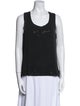 St. John Scoop Neck Sleeveless Top