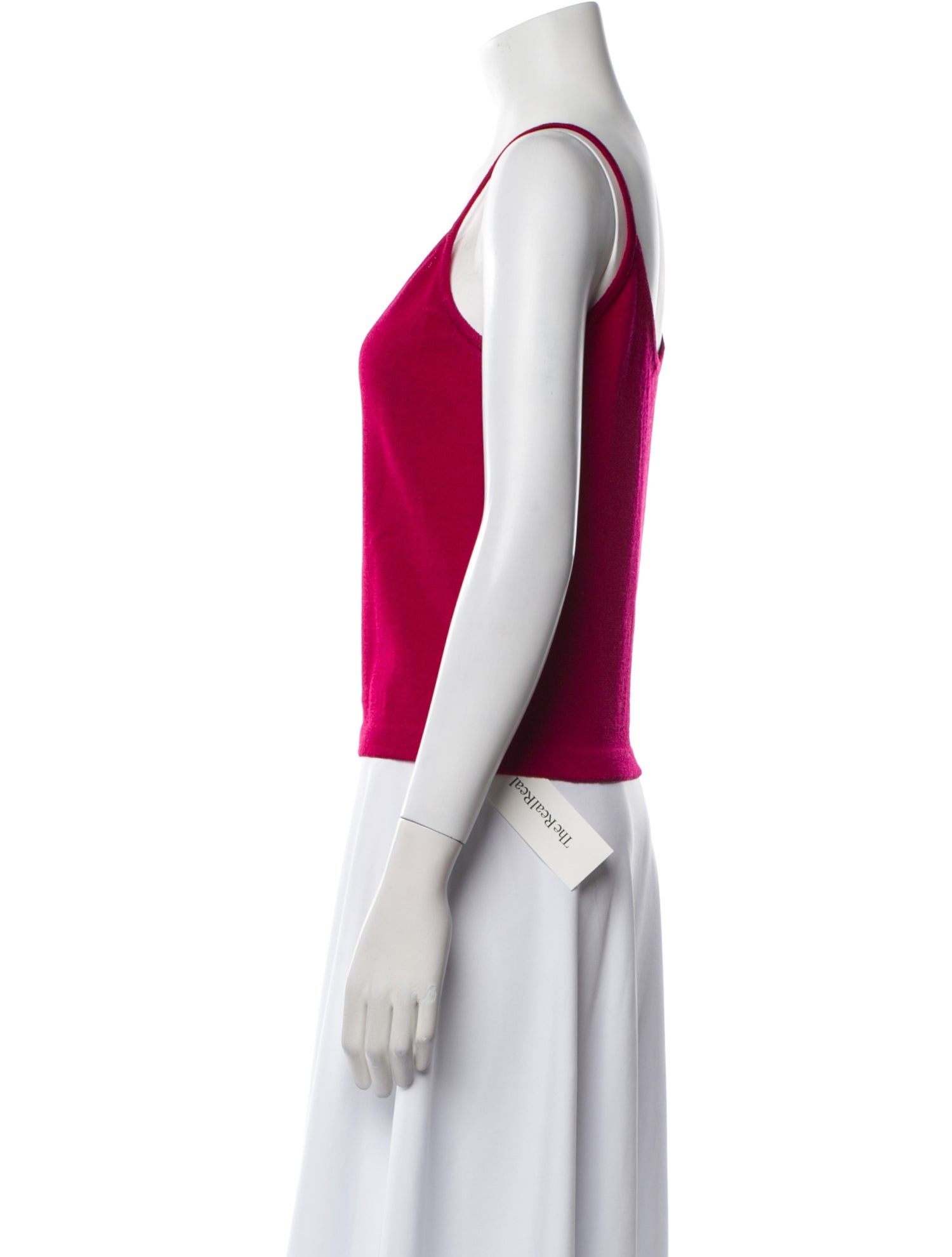 St. John Wool V-Neck Top