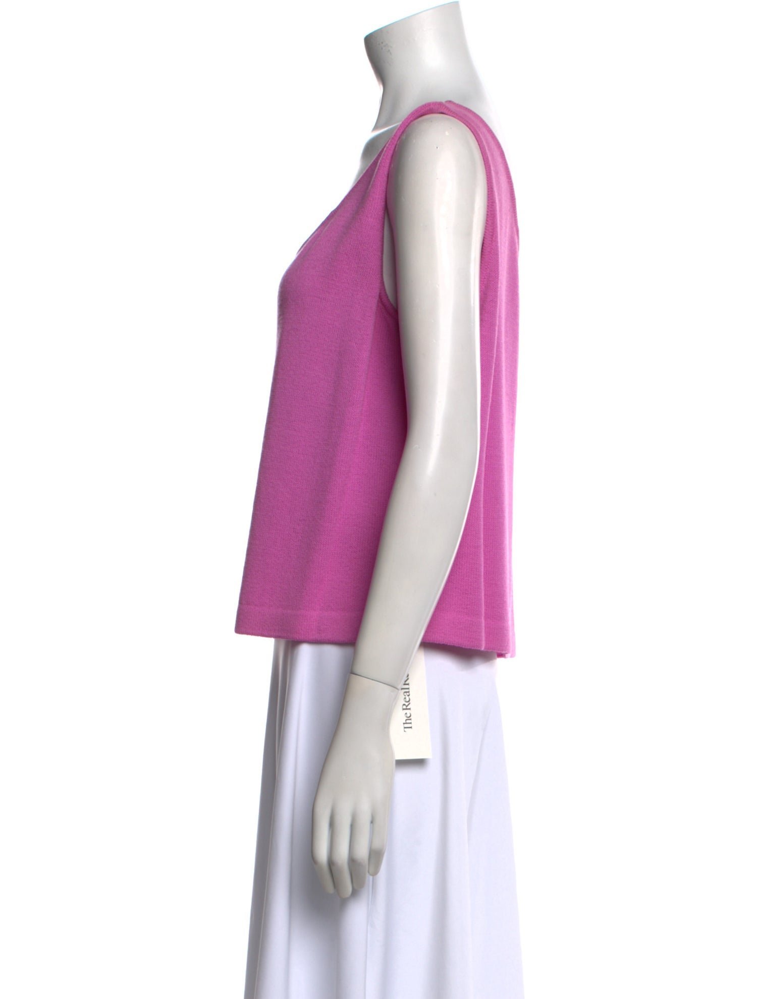 St. John Scoop Neck Sleeveless Top