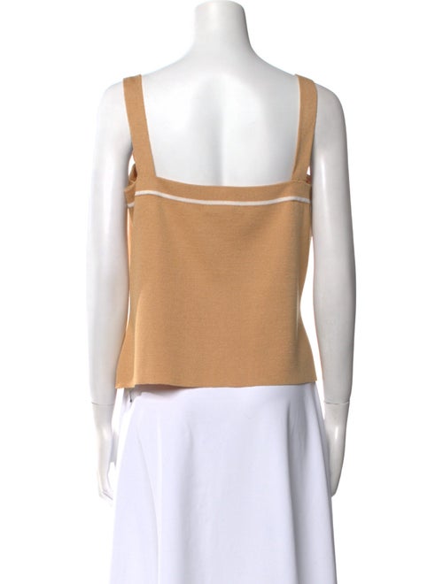 St. John Wool Square Neckline Crop Top