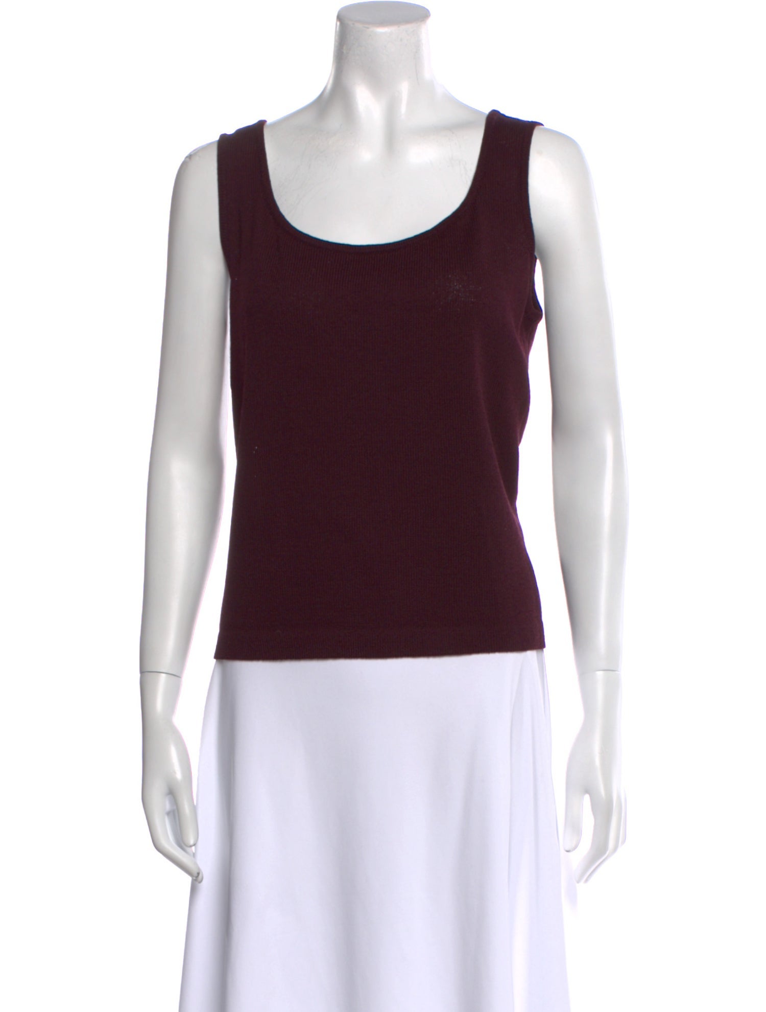 St. John Wool Scoop Neck Top