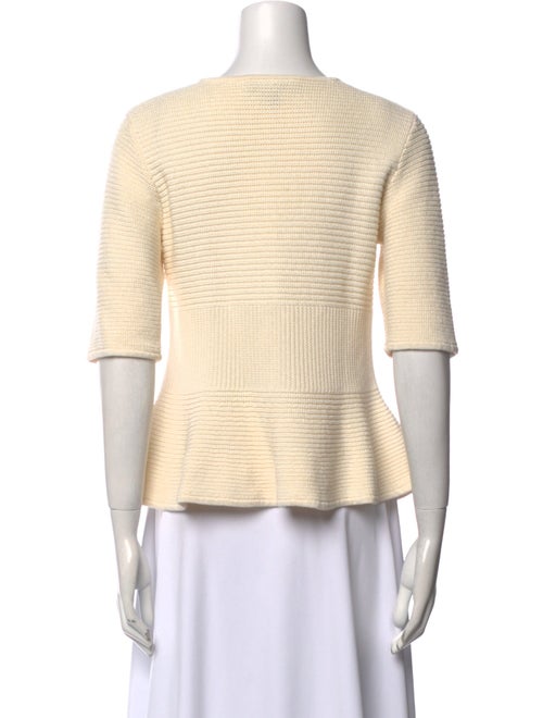 St. John Scoop Neck Short Sleeve Top