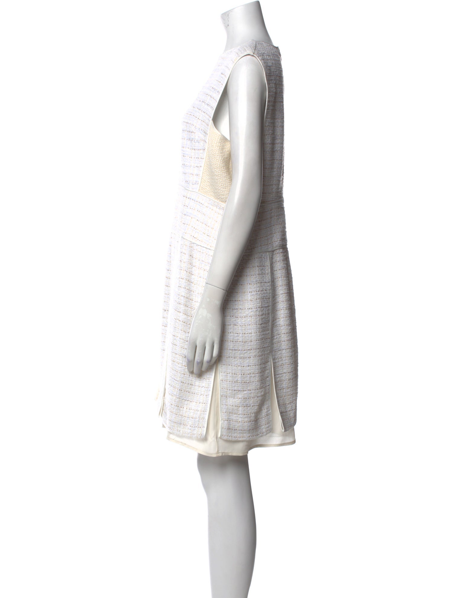 St. John Bateau Neckline Knee-Length Dress