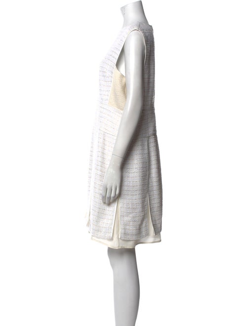 St. John Bateau Neckline Knee-Length Dress