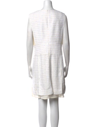 St. John Bateau Neckline Knee-Length Dress