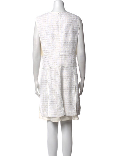 St. John Bateau Neckline Knee-Length Dress