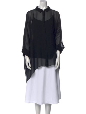 St. John Silk Mock Neck Tunic