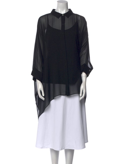 St. John Silk Mock Neck Tunic