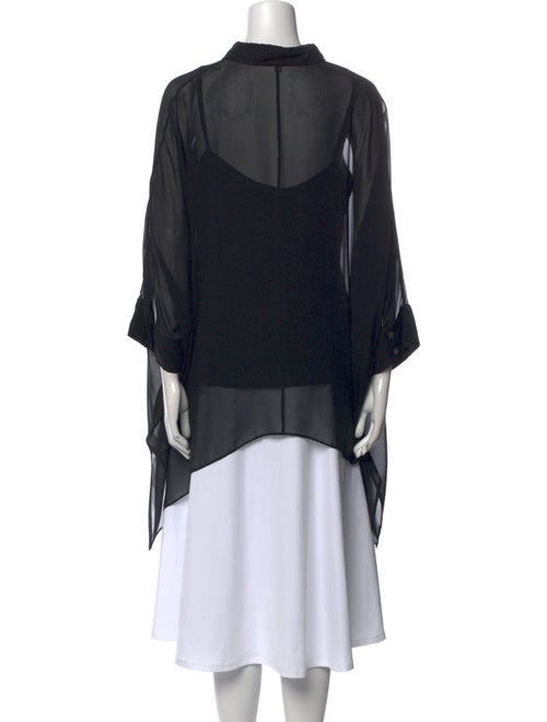St. John Silk Mock Neck Tunic