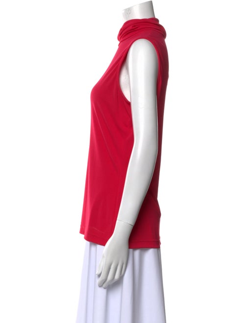 St. John Cowl Neck Sleeveless Top