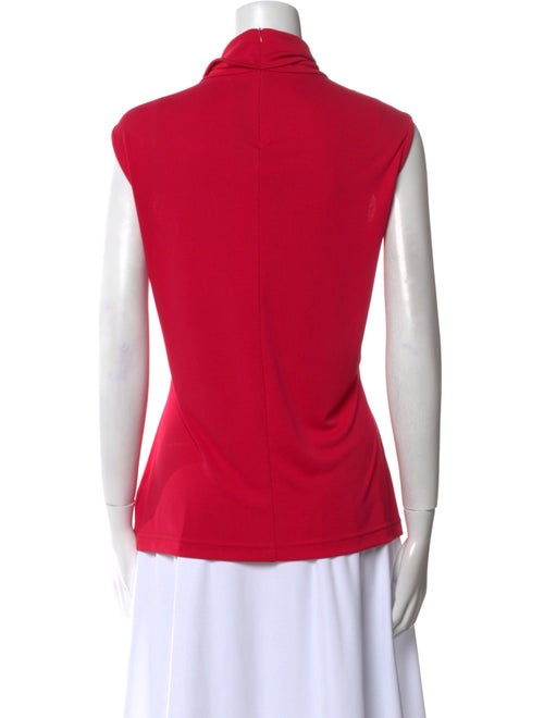 St. John Cowl Neck Sleeveless Top