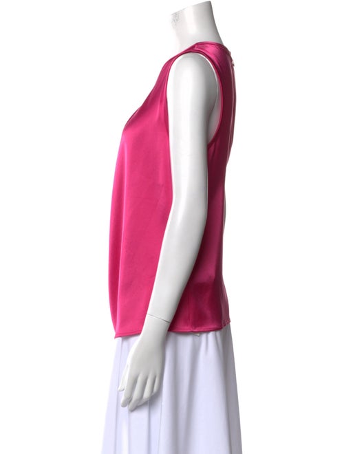 St. John Scoop Neck Sleeveless Blouse