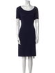 St. John Wool Knee-Length Dress
